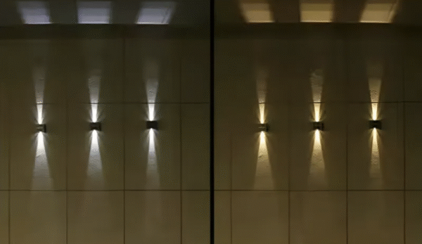 Aplique Solar LED Birireccional – Regulable – Cálida + Fria